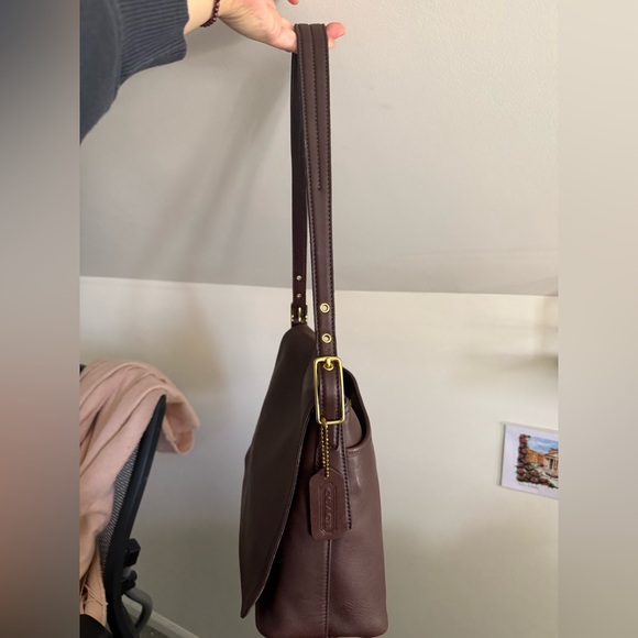 HOLD Coach Vintage Legacy West Shoulder Flap Bag 2001 Mahogany 9828 Costa Rica - Picture 14 of 16